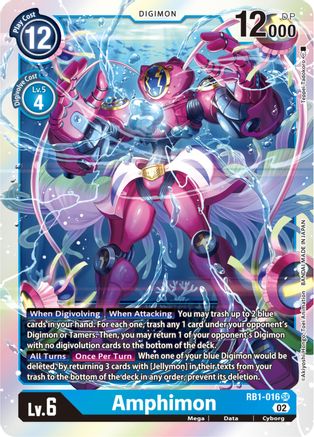Amphimon (RB1-016) - Resurgence Booster Foil