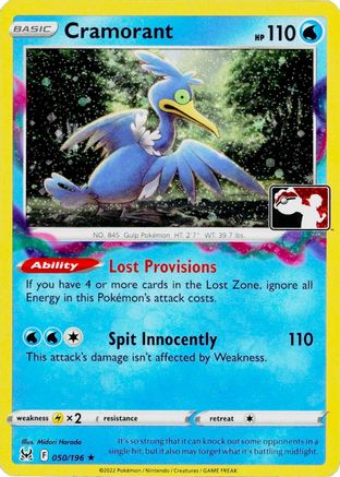 Cramorant 050/196  - Holofoil Prize Pack Series Cards - Rare