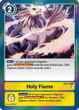 Holy Flame (Resurgence Booster Reprint) (ST3-015) - Resurgence Booster Foil