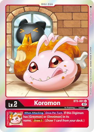 Koromon (Resurgence Booster Reprint) (BT5-001) - Resurgence Booster Foil