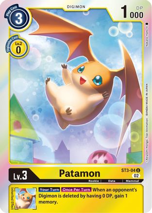 Patamon - ST3-04 (Resurgence Booster Reprint) (ST3-04) - Resurgence Booster Foil