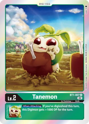 Tanemon (Resurgence Booster Reprint) (BT1-007) - Resurgence Booster Foil