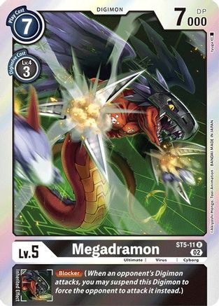 Megadramon (Resurgence Booster Reprint) (ST5-11) - Resurgence Booster Foil