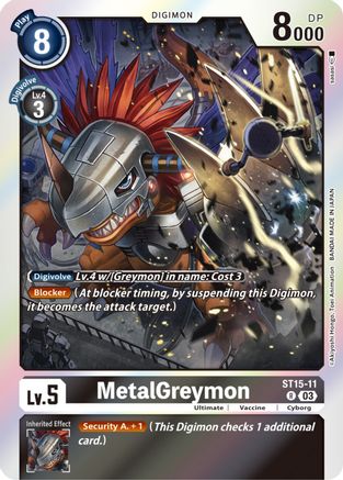 MetalGreymon (ST15-11) - Starter Deck 15: Dragon of Courage Foil