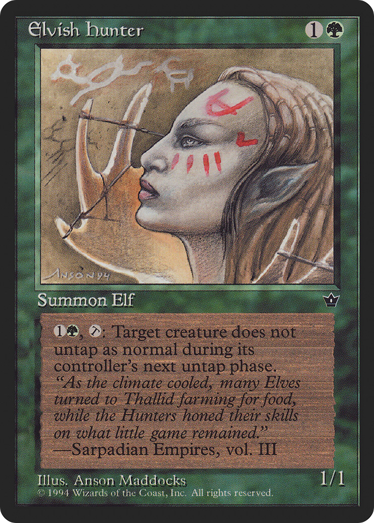 Elvish Hunter (Maddocks) (FEM-) - Fallen Empires