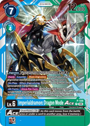 Imperialdramon: Dragon Mode ACE - P-109 (NYCC 2023 Demo Deck) (P-109) - Digimon Demo Deck Exclusive Cards