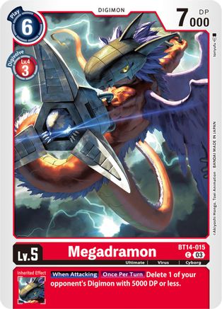 Megadramon (BT14-015) - Blast Ace