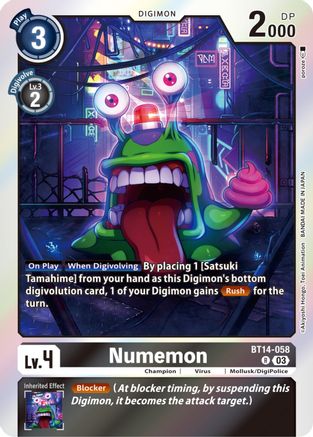 Numemon (BT14-058) - Blast Ace Foil
