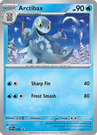 Arctibax 064  - Holofoil SV Scarlet & Violet Promo Cards - Promo