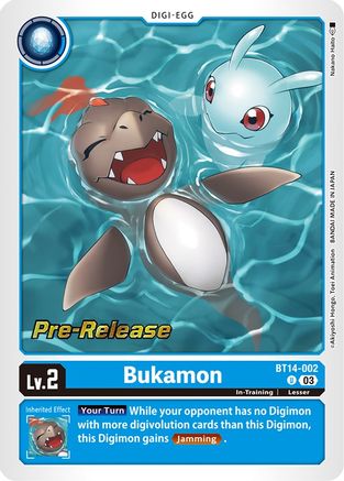 Bukamon (BT14-002) - Blast Ace Pre-Release Cards Foil