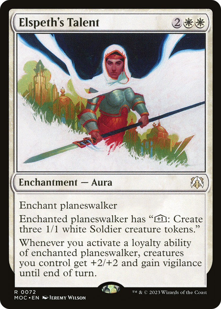Elspeth's Talent (MOC-072) - March of the Machine Commander Foil
