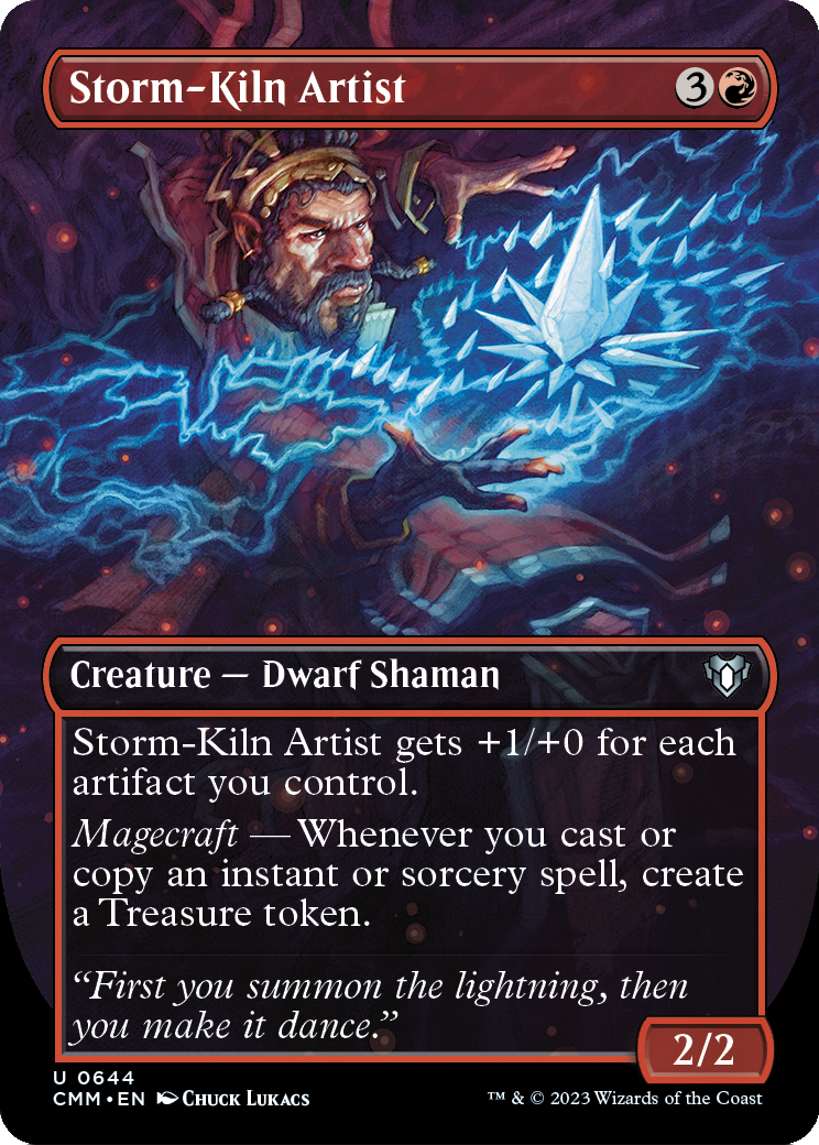 Storm-Kiln Artist (Borderless) (CMM-644) - Commander Masters Foil