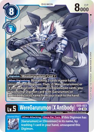 WereGarurumon (X Antibody) (EX5-023) - Animal Colosseum Foil