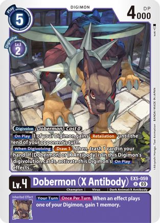 Dobermon (X Antibody) (EX5-059) - Animal Colosseum