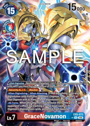GraceNovamon (Alternate Art) (EX5-073) - Animal Colosseum Foil
