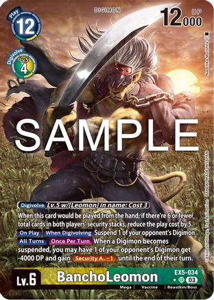 BanchoLeomon (Alternate Art) (EX5-034) - Animal Colosseum Foil