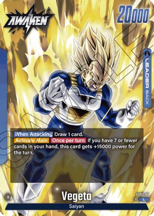 Vegeta - FS02-01 (FS02-01) - Starter Deck 2 Vegeta Holofoil