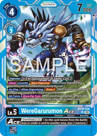 WereGarurumon ACE (BT15-026) - Exceed Apocalypse Foil