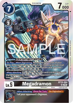 Megadramon (BT15-064) - Exceed Apocalypse Foil
