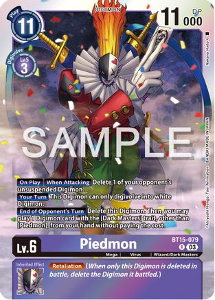 Piedmon (BT15-079) - Exceed Apocalypse Foil
