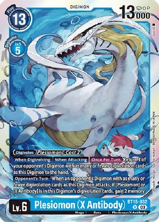 Plesiomon (X Antibody) (BT15-032) - Exceed Apocalypse Foil