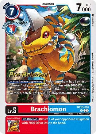 Brachiomon (BT15-016) - Exceed Apocalypse Pre-Release Cards Foil