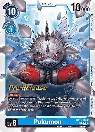 Pukumon (BT15-030) - Exceed Apocalypse Pre-Release Cards Foil