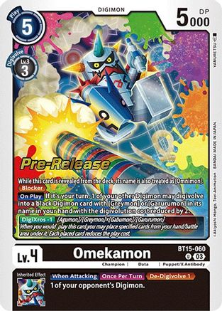 Omekamon (BT15-060) - Exceed Apocalypse Pre-Release Cards Foil