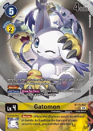 Gatomon (Alternate Art) (BT15-037) - Exceed Apocalypse Foil