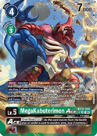 MegaKabuterimon ACE (Alternate Art) (BT15-049) - Exceed Apocalypse Foil