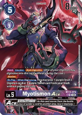 Myotismon ACE (Alternate Art) (BT15-076) - Exceed Apocalypse Foil