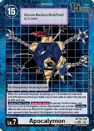 Apocalymon (Special Edition Alternate Art) (BT15-102) - Exceed Apocalypse Foil