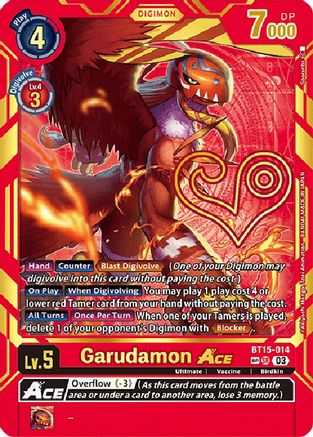 Garudamon ACE (Special Rare) (BT15-014) - Exceed Apocalypse Foil