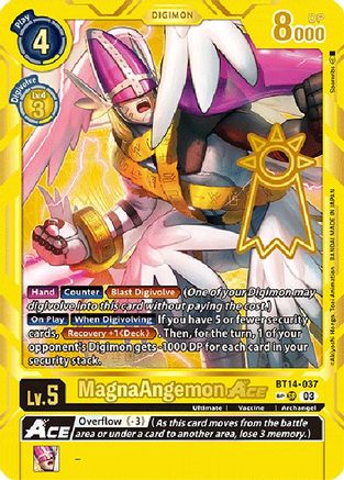 MagnaAngemon ACE (Special Rare) (BT14-037) - Exceed Apocalypse Foil