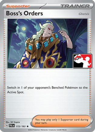 Boss's Orders [Ghetsis] 172/193  - Holofoil Prize Pack Series Cards - Rare