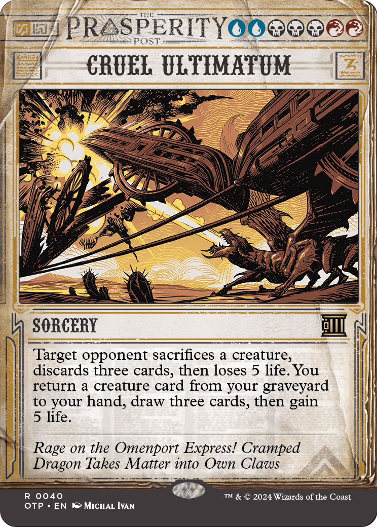 Cruel Ultimatum (OTP-040) - Breaking News: (Showcase) (Borderless)
