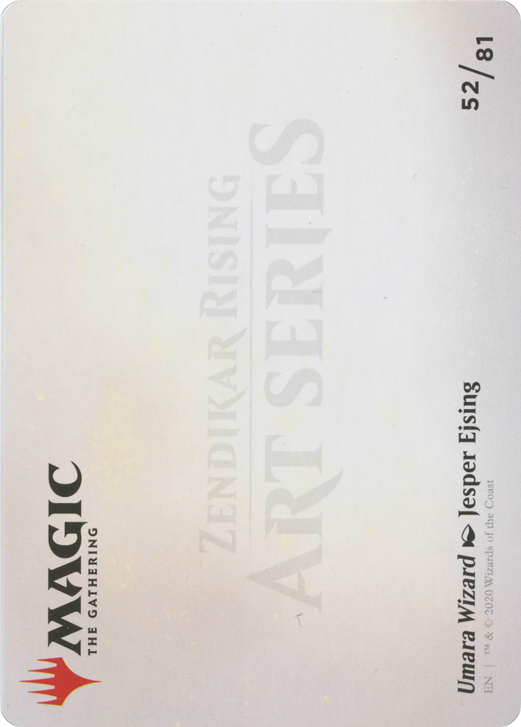 Umara Wizard // Umara Wizard (AZNR-052) - Zendikar Rising Art Series (Borderless)