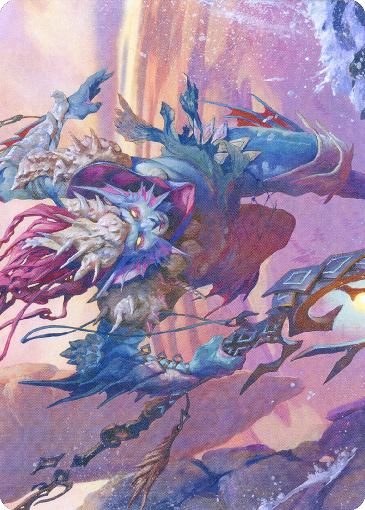 Umara Wizard // Umara Wizard (AZNR-052) - Zendikar Rising Art Series (Borderless)