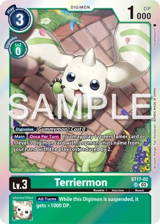 Terriermon (ST17-02) - Starter Deck 17: Double Typhoon Advanced Deck Set Foil
