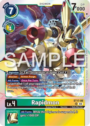 Rapidmon - ST17-06 (ST17-06) - Starter Deck 17: Double Typhoon Advanced Deck Set Foil