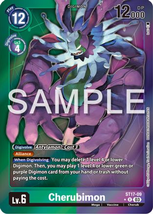 Cherubimon (Advanced Deck Set Double Typhoon Secret Pack) (ST17-09) - Starter Deck 17: Double Typhoon Advanced Deck Set Foil