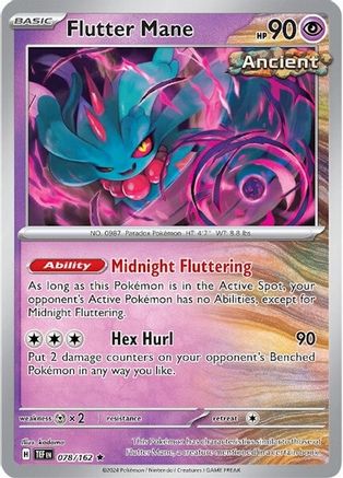 Flutter Mane 078  - Reverse Holofoil SV05 Temporal Forces - Rare