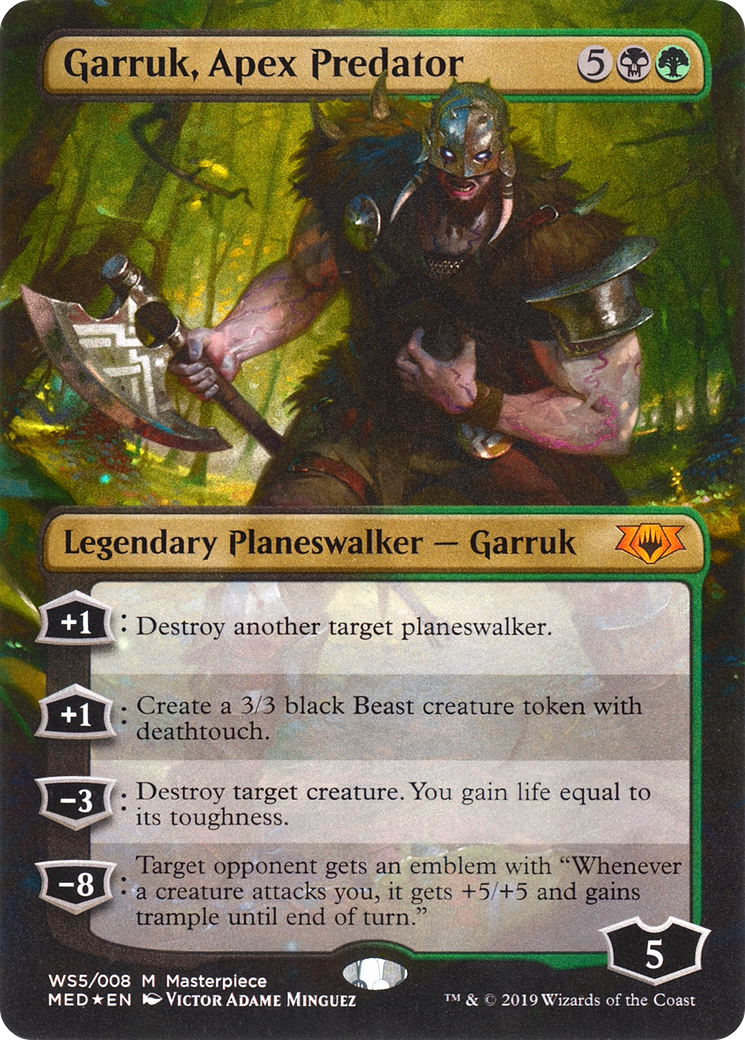 Garruk, Apex Predator (MED3-WS5) - Mythic Edition (Borderless) Foil