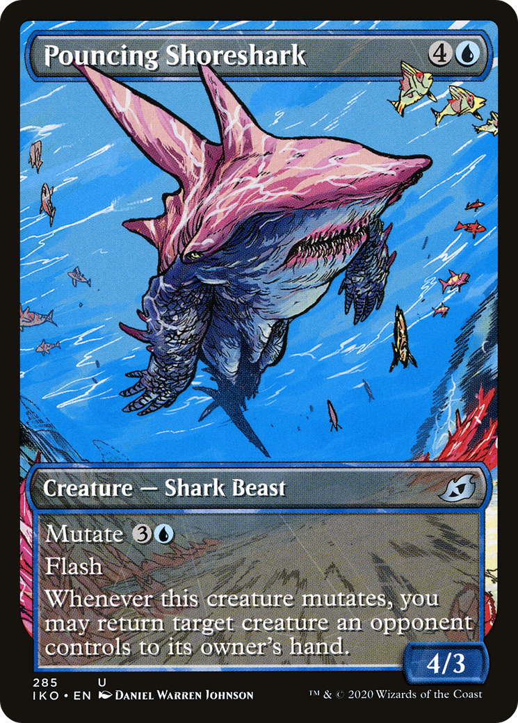 Pouncing Shoreshark (Showcase) (IKO-285) - Ikoria: Lair of Behemoths: (Showcase)