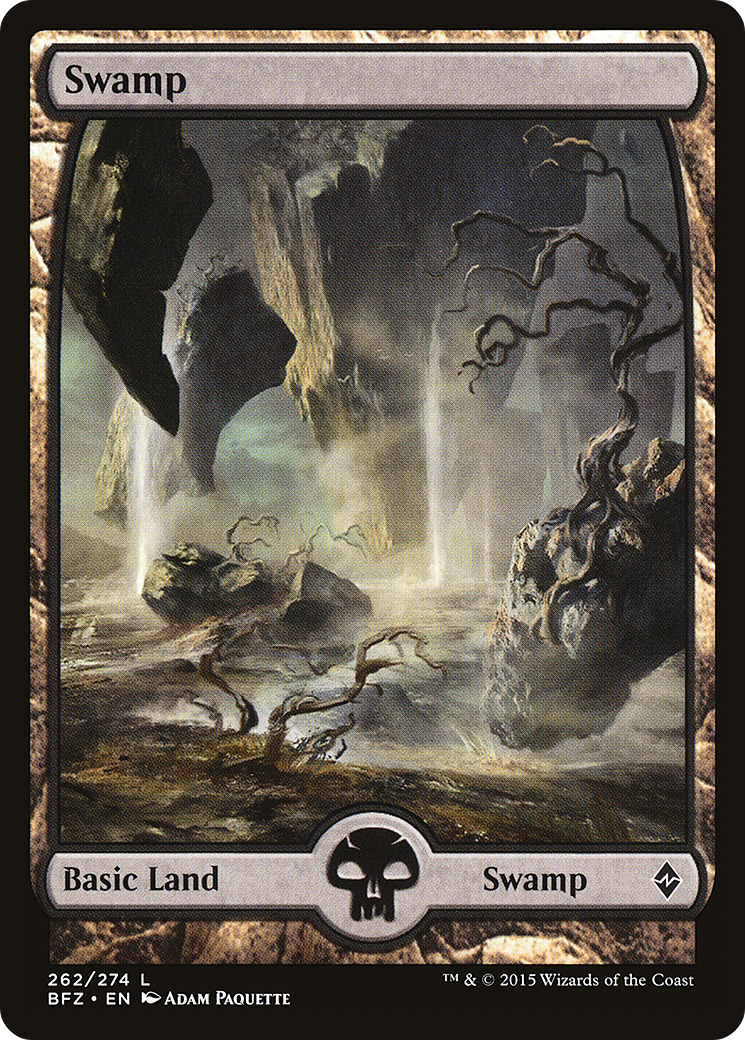 Swamp (262) - Full Art (BFZ-262) - Battle for Zendikar
