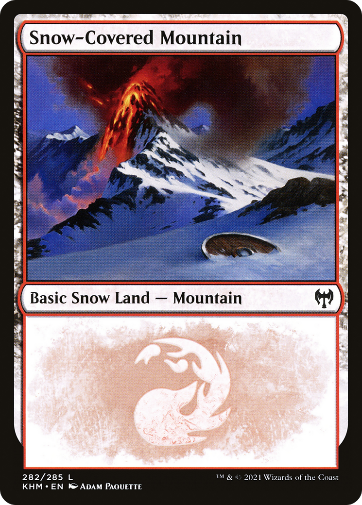 Snow-Covered Mountain (282) (KHM-282) - Kaldheim: (snow) Foil
