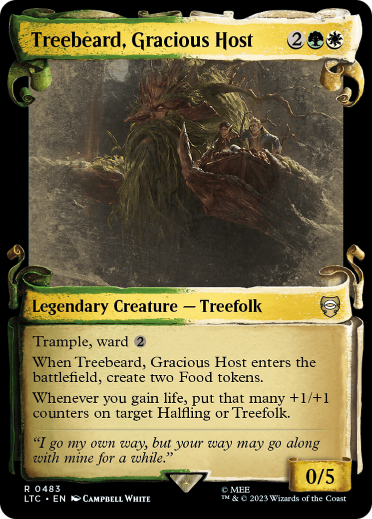 Treebeard, Gracious Host (Showcase Scrolls) (LTC-483) - Tales of Middle-earth Commander: (Showcase)