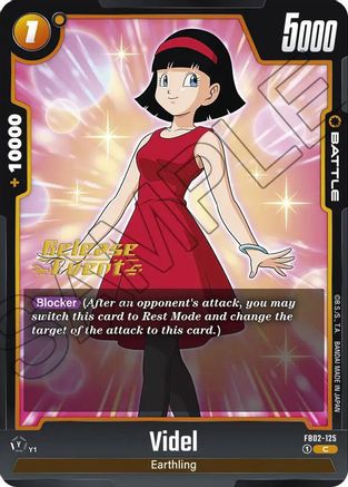 Videl - FB02-125 (FB02-125) - Blazing Aura Release Event Cards