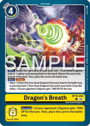 Dragon's Breath (BT16-094) - Beginning Observer