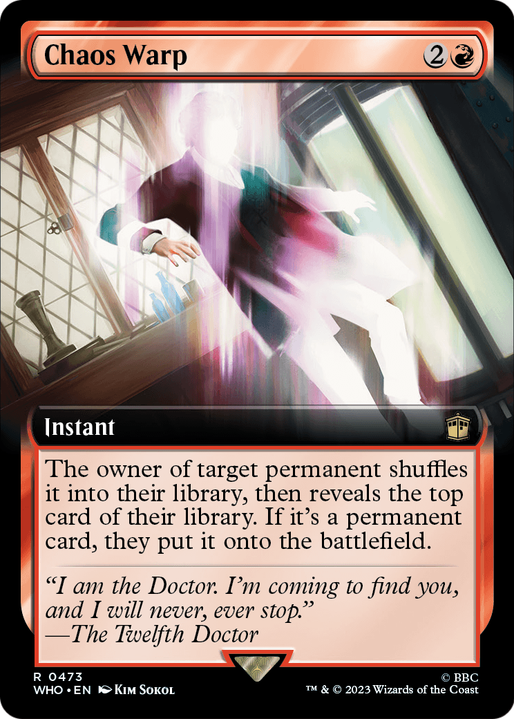 Chaos Warp (Extended Art) (WHO-473) - Doctor Who: (Extended Art)